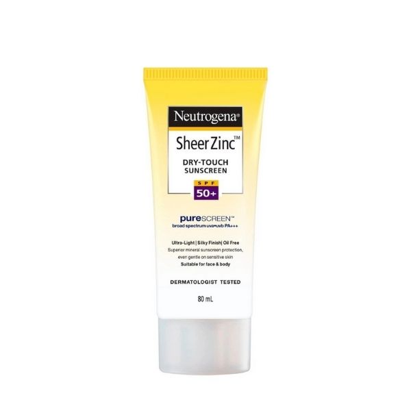 Neutrogena Sheer Zinc Dry Touch Sunscreen SPF50+ – 80 ml
