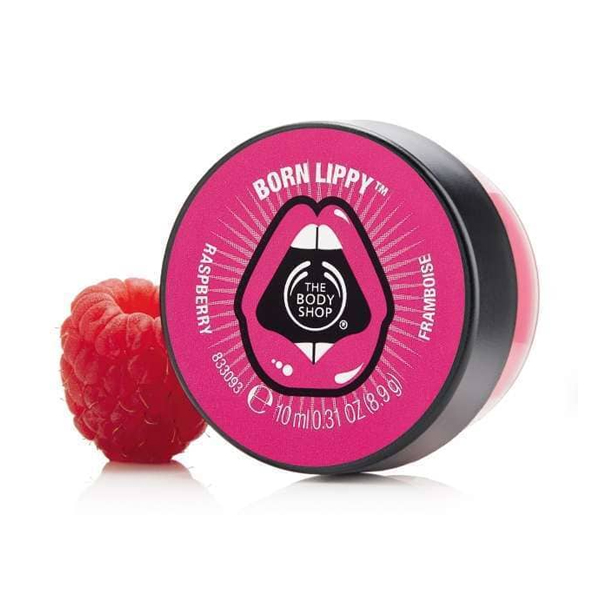 The Body Shop Born Lippy Lip Balm Pot – Raspberry